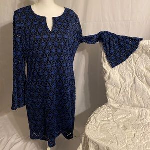Robbie Bee blue lace dress
